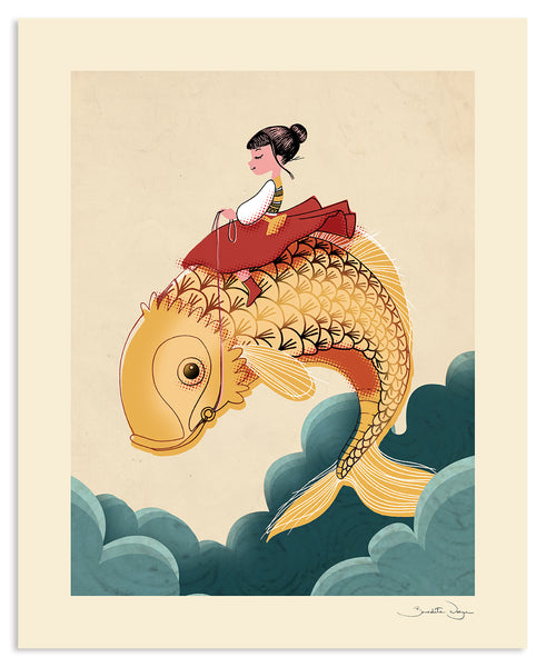 Affiche "Fish" série Songes - Bénédicte Waryn