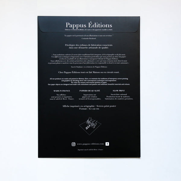 Affiche Loup Boo ! - Sérigraphie