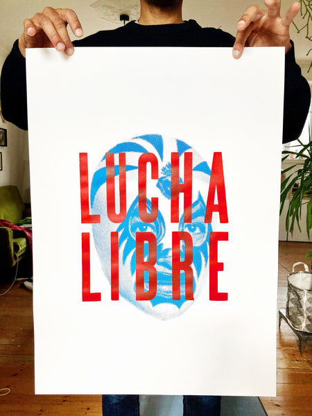 Sérigraphie Lucha Libre 50 x 70 cm