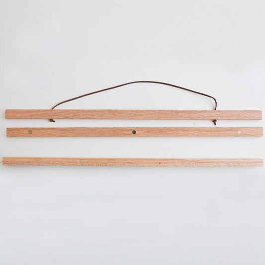 Porte affiche aimanté bois naturel 50 cm - PAPPUS EDITIONS
